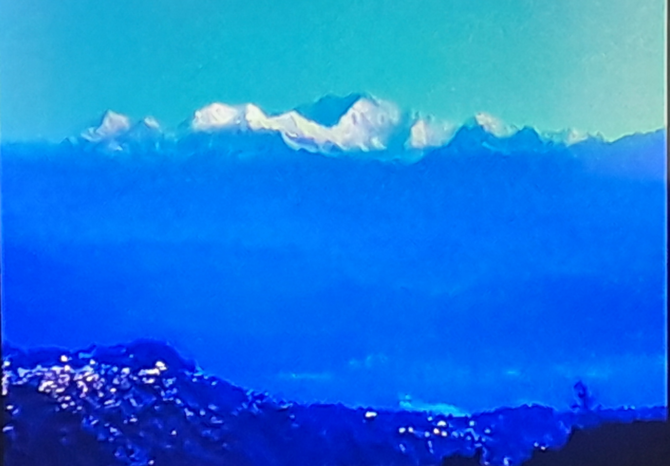 टाइगर हिलबाट बिहानको उज्यालोमा कञ्चनजङ्घा शृङ्खला